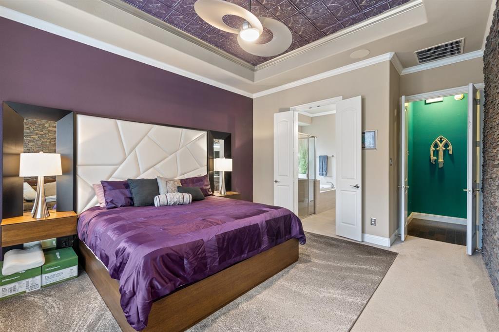 4711 Taylor Lane Grapevine, TX 76051 - Photo 14 of 31 a bedroom with a bed and a large window