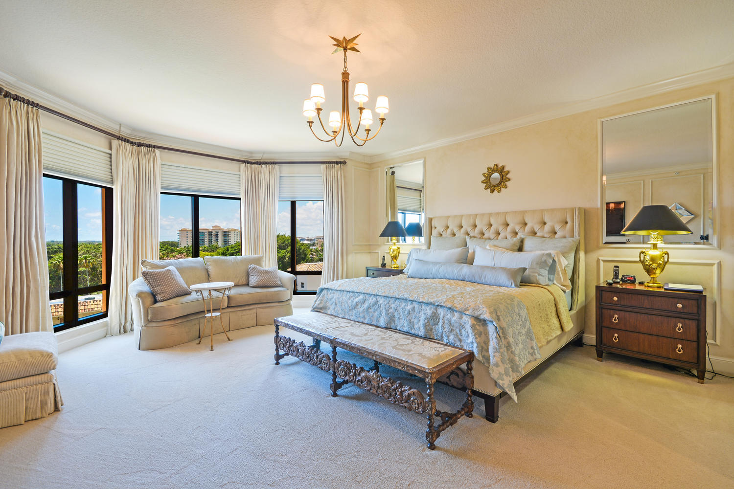 200 East Palmetto Park Road, Unit 616 Boca Raton, FL 33432 - Photo 13 of 34 Master bedroom with Bay Windows