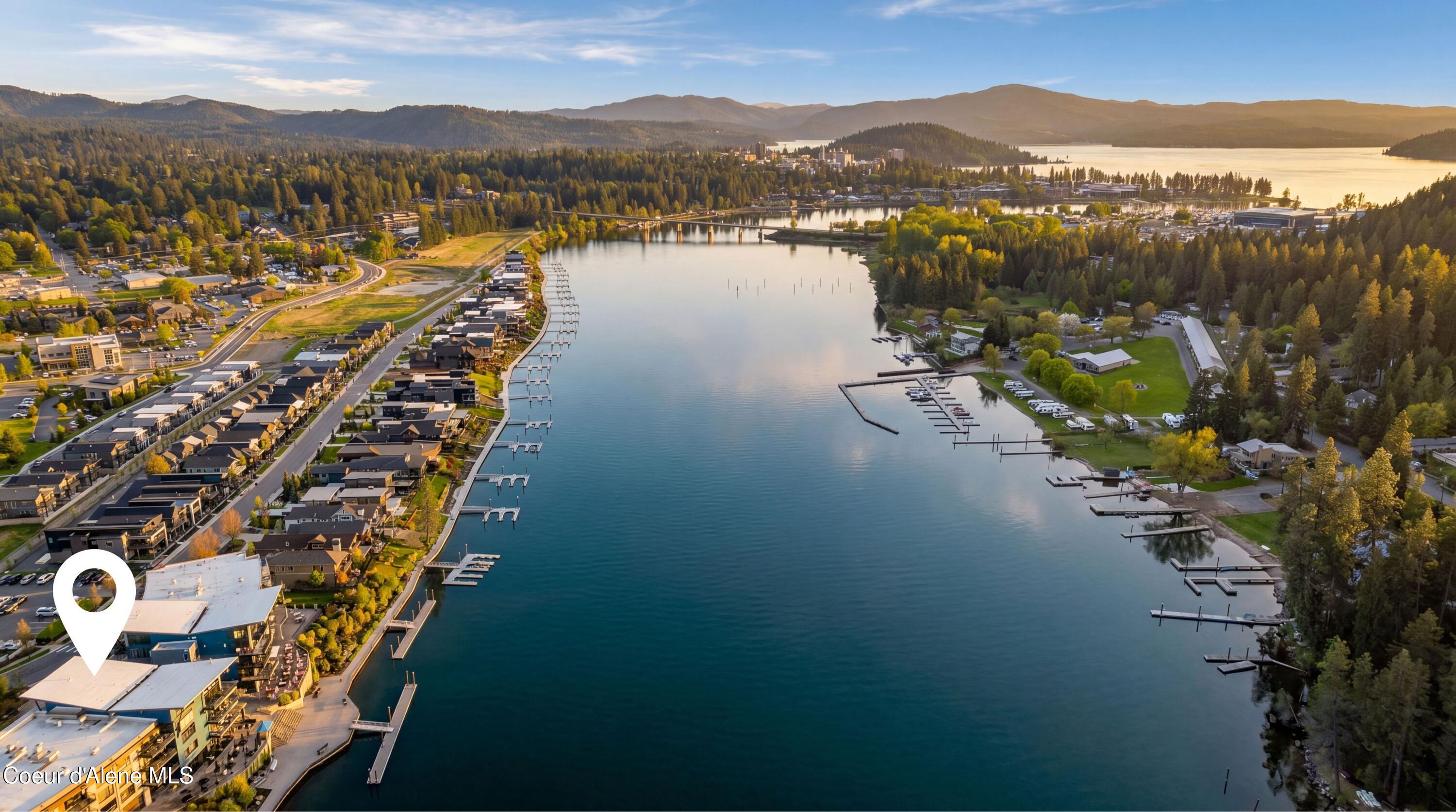 1950 Bellerive Lane, Unit 310 Coeur D'Alene, ID 83814 - Photo 2 of 48 Aerial of Spokane River