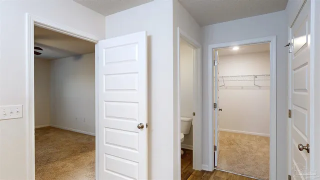 a view of closet area