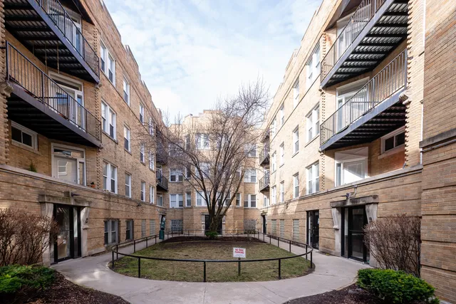 a view of a building with many windows
