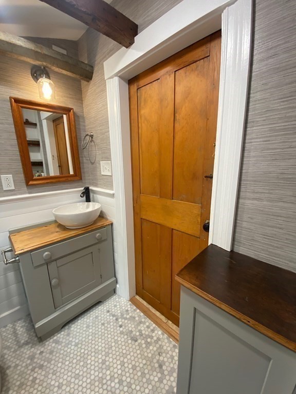 413 Main Street Hingham, MA 02043 - Photo 19 of 33 a bathroom with a sink and a mirror