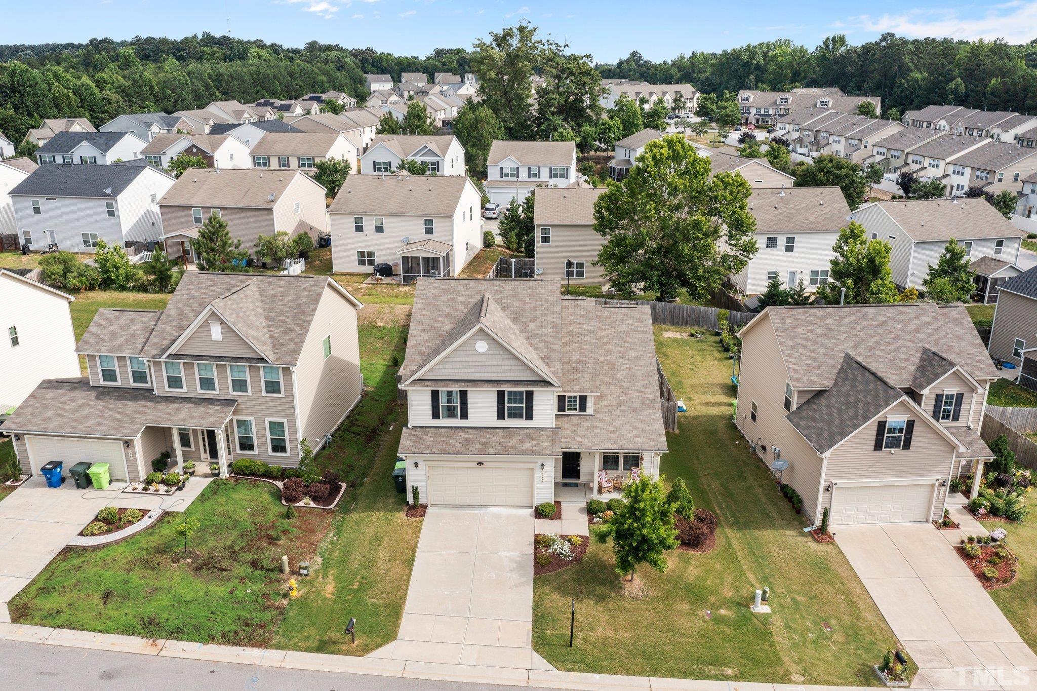 3229 Revelation Street Raleigh, NC 27610 - Photo 7 of 45 an aerial view of multiple houses