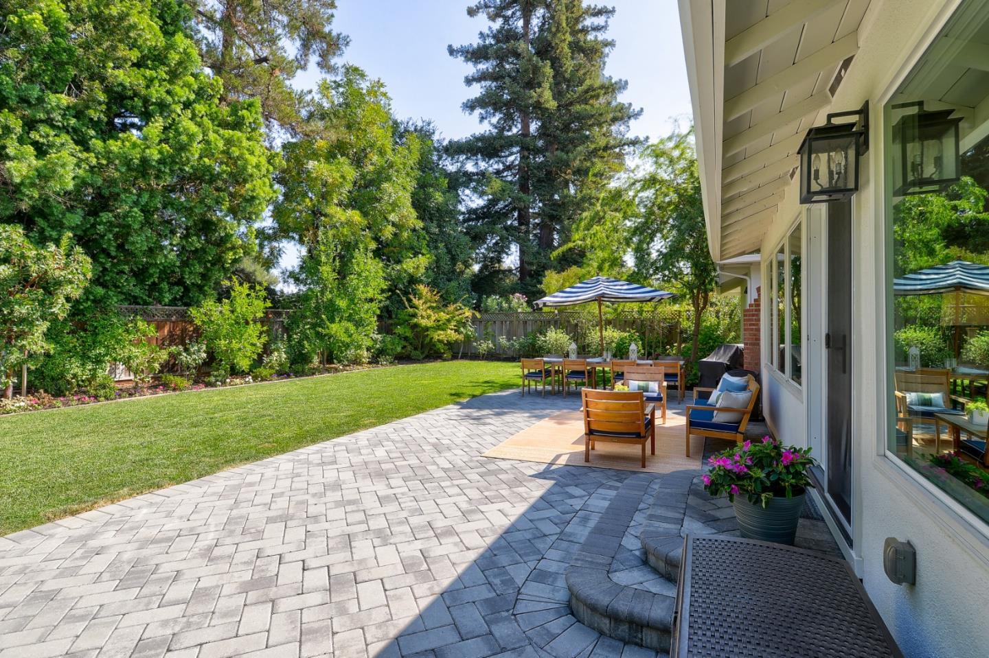 1261 Springer Road Los Altos, CA 94024 - Photo 27 of 32 a garden view with a seating space