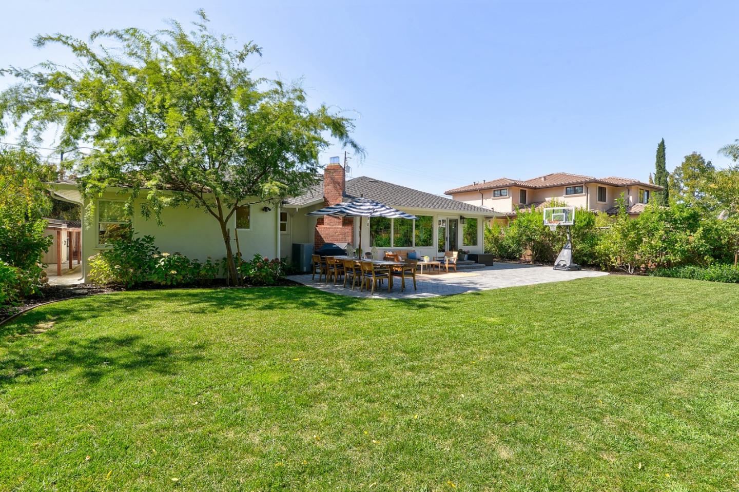 1261 Springer Road Los Altos, CA 94024 - Photo 30 of 32 a house view with swimming pool and garden space