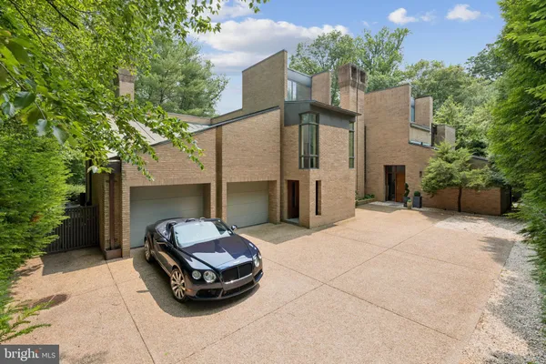 a car parked in front of house
