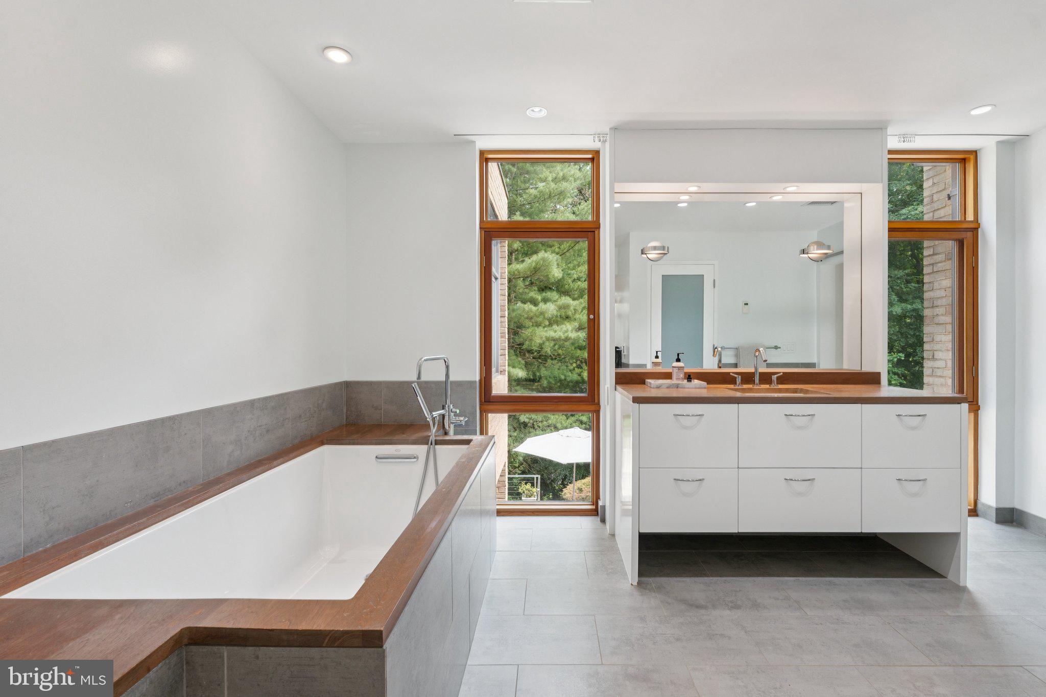 400 Chain Bridge Road McLean, VA 22101 - Photo 22 of 31 a bathroom with a bathtub and a sink