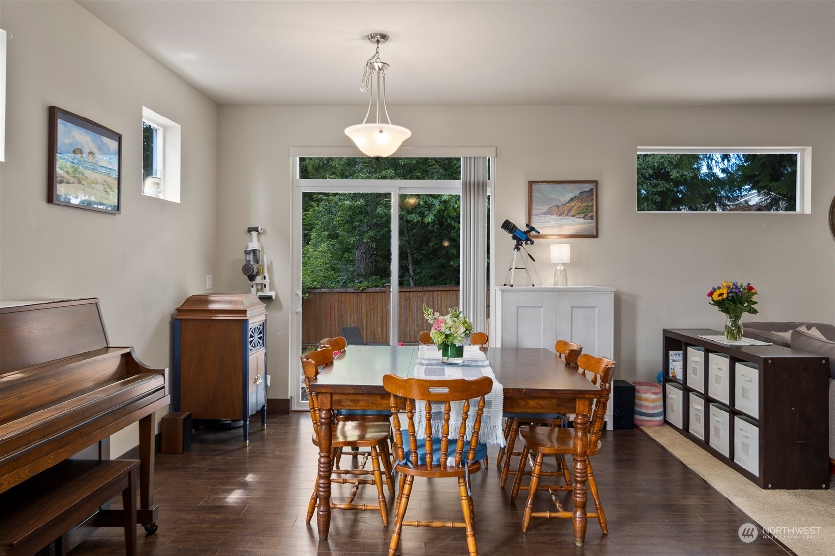 417 196th Street Southeast Bothell, WA 98012 - Photo 14 of 40 a view of a dining room with furniture window and outside view
