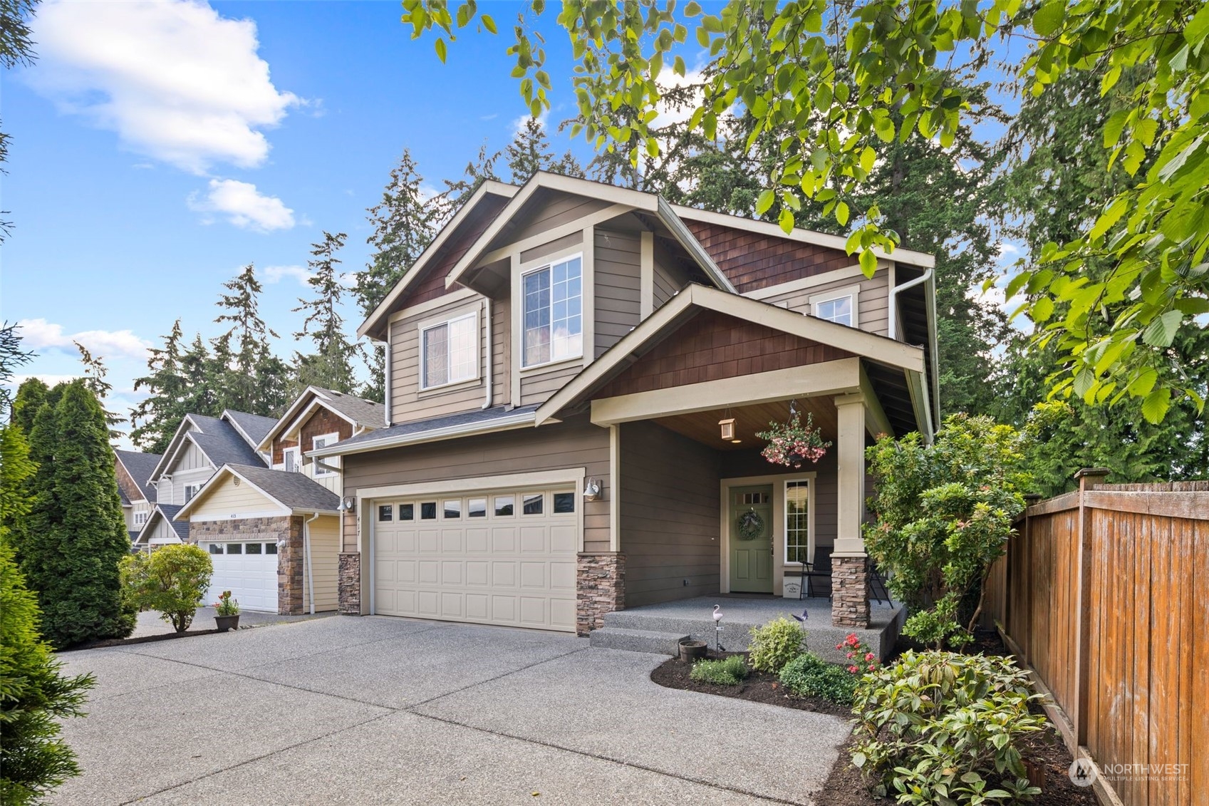 417 196th Street Southeast Bothell, WA 98012 - Photo 2 of 40 front view of a house with a yard