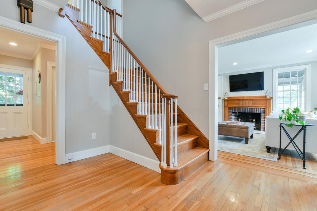 9 Hillcroft Road Boston, MA 02130 - Photo 14 of 29 a view of entryway and hall with wooden floor