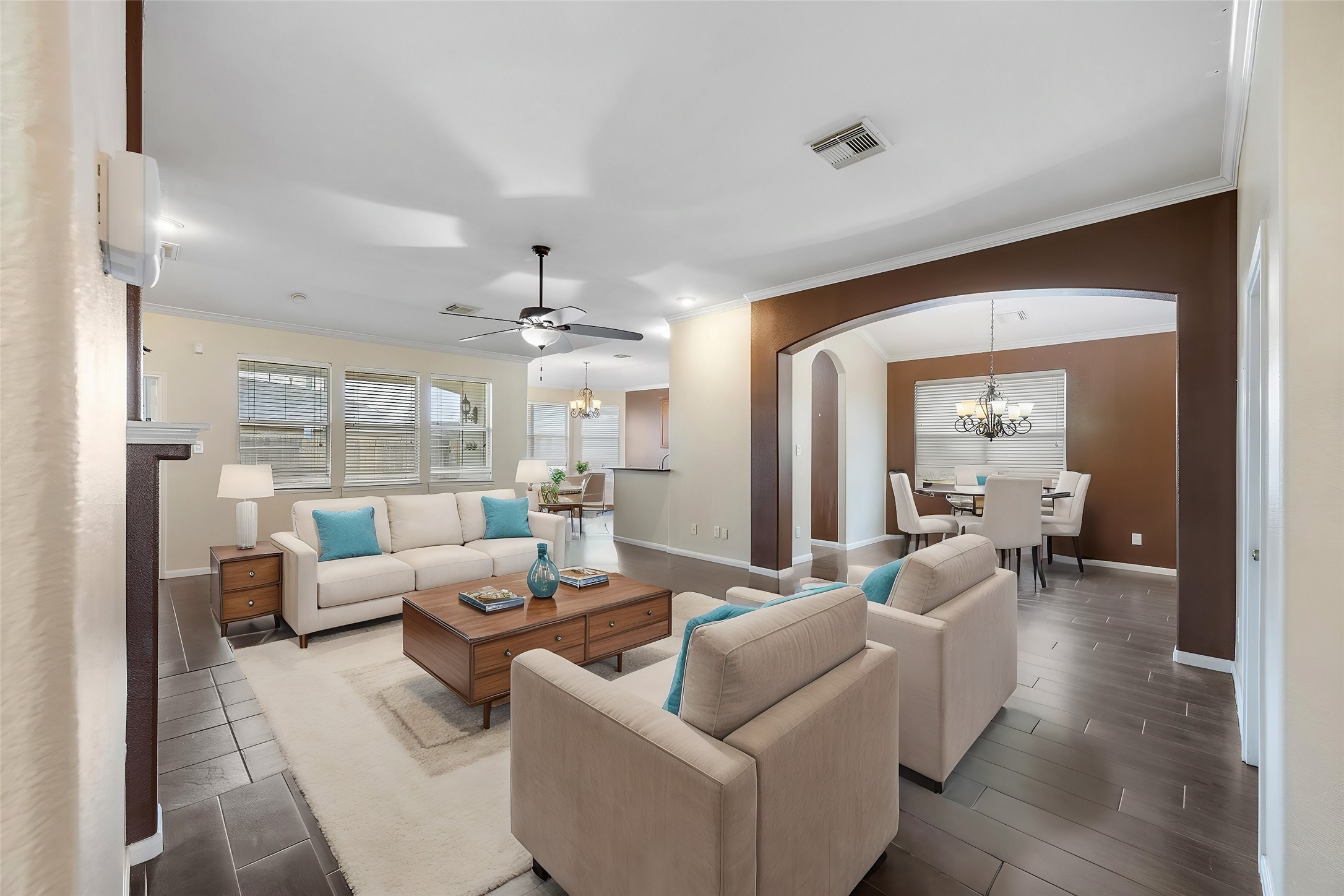 24538 Fort Settlement Drive Spring, TX 77373 - Photo 1 of 29 Virtually Staged Open-Concept Living Space