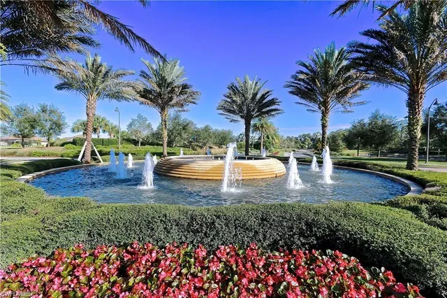 a view of outdoor space with trees all around