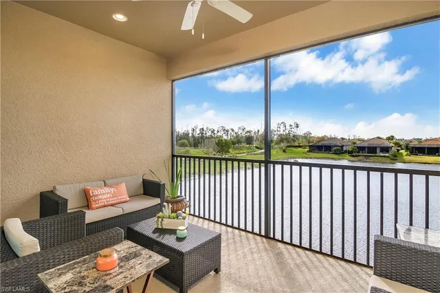 a outdoor living space with furniture