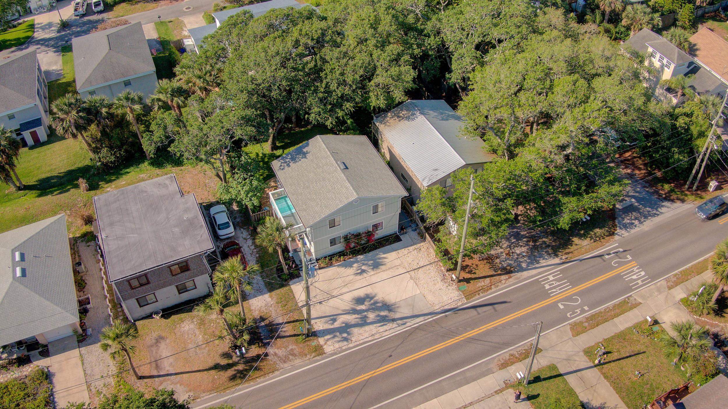 213 A Street St. Augustine, FL 32080 - Photo 27 of 29 an aerial view of a house with garden space and street view