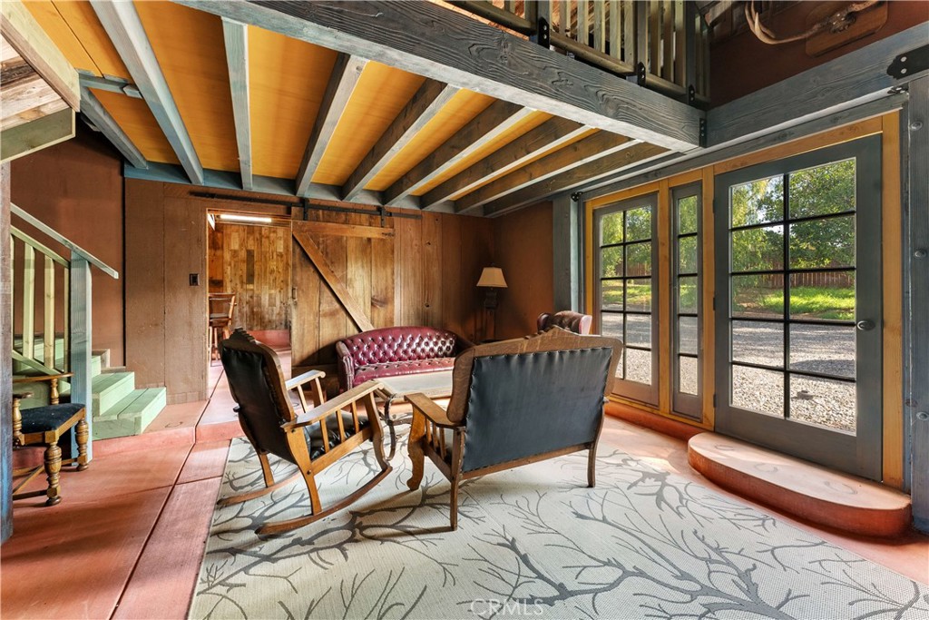 11550 Old Castle Road Valley Center, CA 92082 - Photo 34 of 60 Entertainment Pavillion/Barn interior main room, secondary room & loft