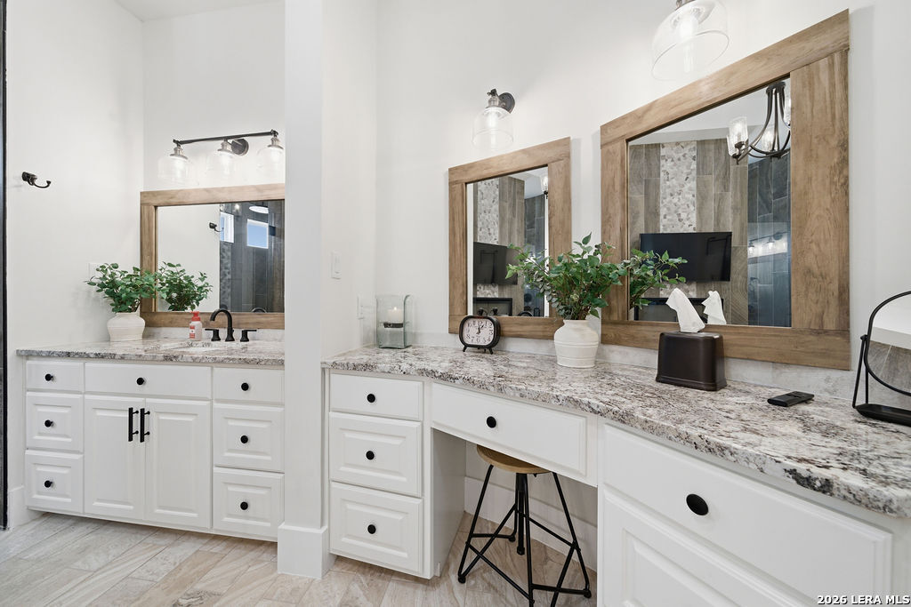 5920 Verden Ridge New Braunfels, TX 78132 - Photo 27 of 61 a bathroom with sink mirror and vanity