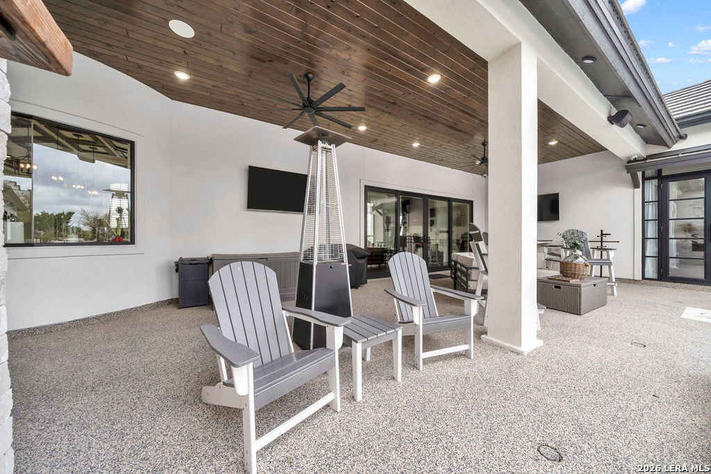 5920 Verden Ridge New Braunfels, TX 78132 - Photo 47 of 61 a dining room with furniture and window
