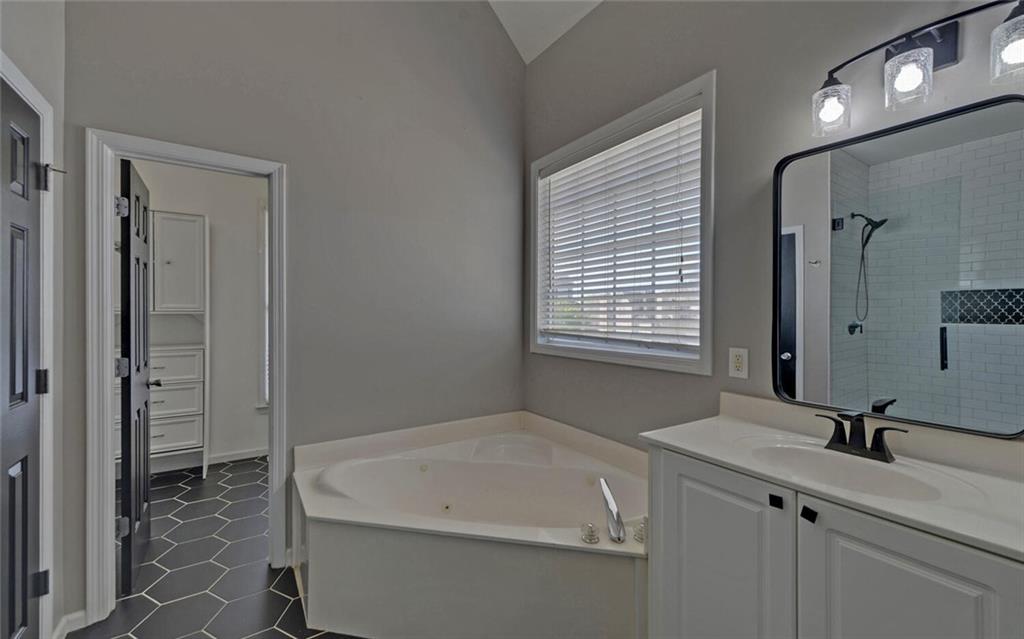 4286 Cami Way Northeast Buford, GA 30519 - Photo 19 of 39 a bathroom with a sink and a bathtub