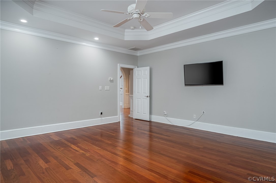 209 Castlerock Williamsburg, VA 23188 - Photo 18 of 31 a view of an empty room with wooden floor and a window