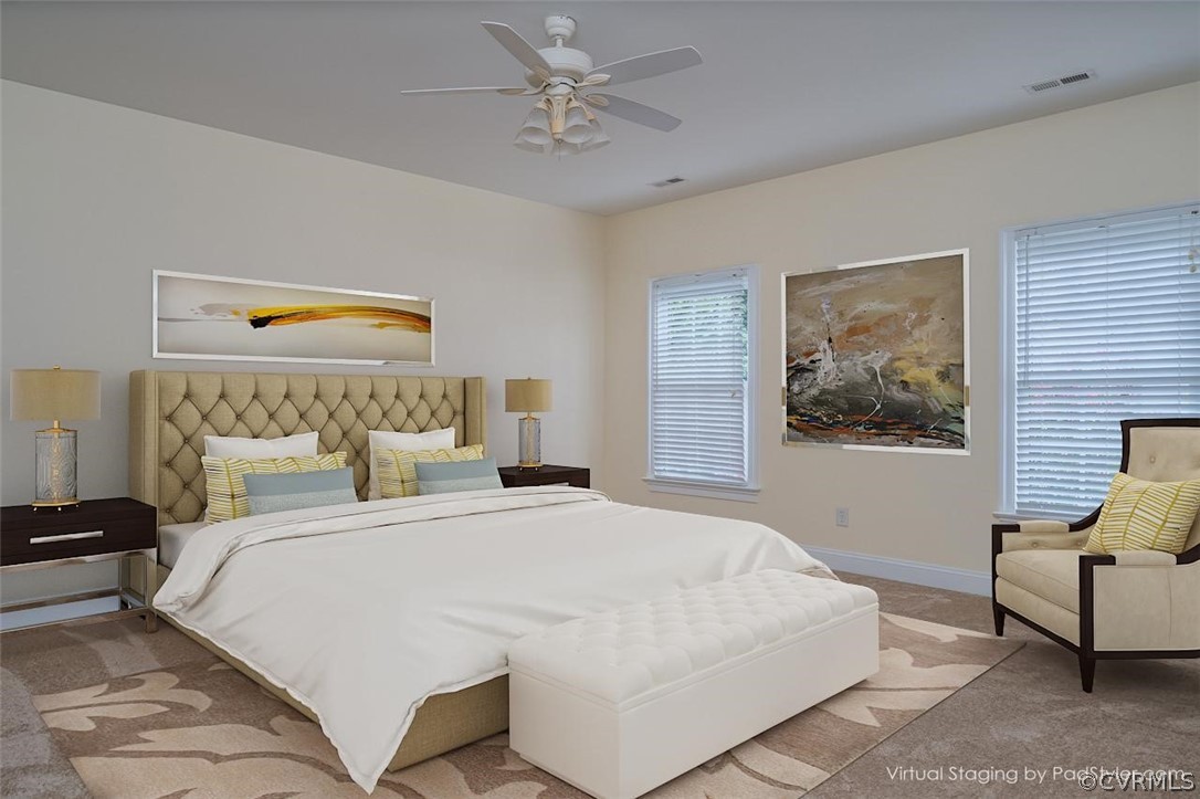 209 Castlerock Williamsburg, VA 23188 - Photo 23 of 31 a bedroom with a bed and a painting on the wall