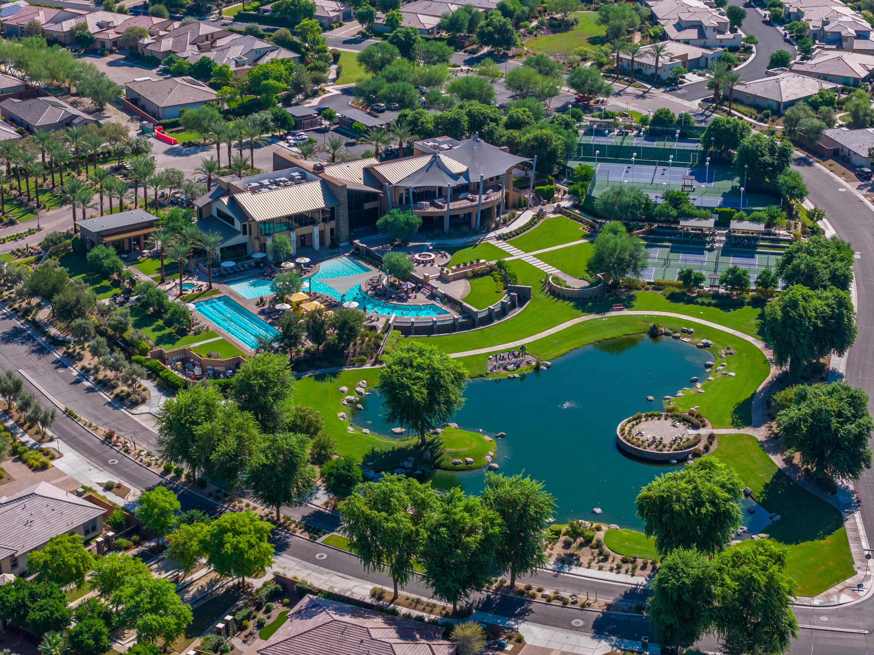 50380 Timber Creek Way Indio, CA 92201 - Photo 34 of 50 an aerial view of residential house with outdoor space and swimming pool