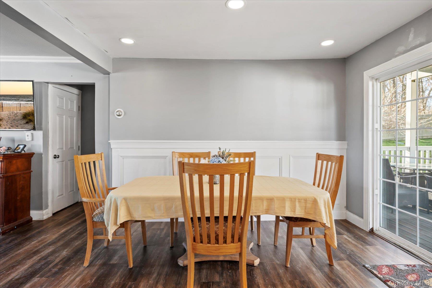 280 Moriches Road St. James, NY 11780 - Photo 7 of 39 a view of a dining room with furniture window and wooden floor