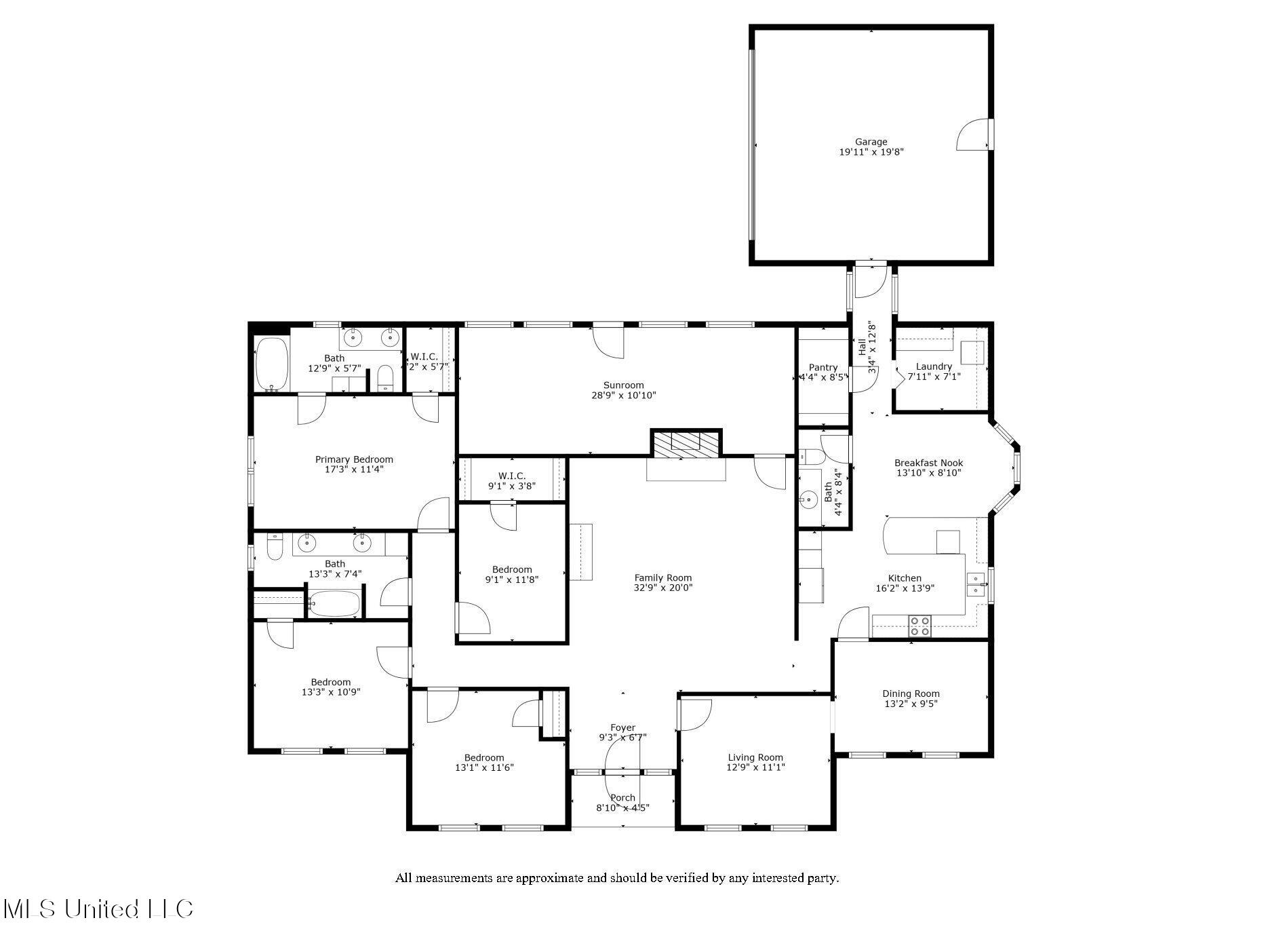 1462 Bridgers Drive Raymond, MS 39154 - Photo 37 of 37 Floor Plan 1462 Bridgers Dr