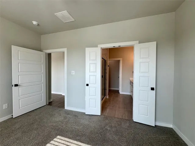 a view of a room with closet area
