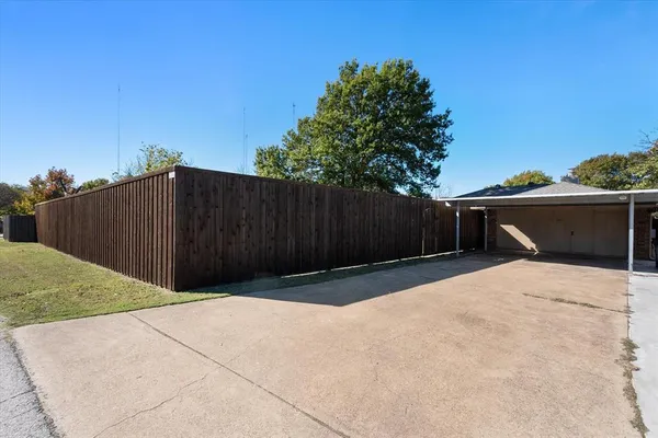 a backyard of a house