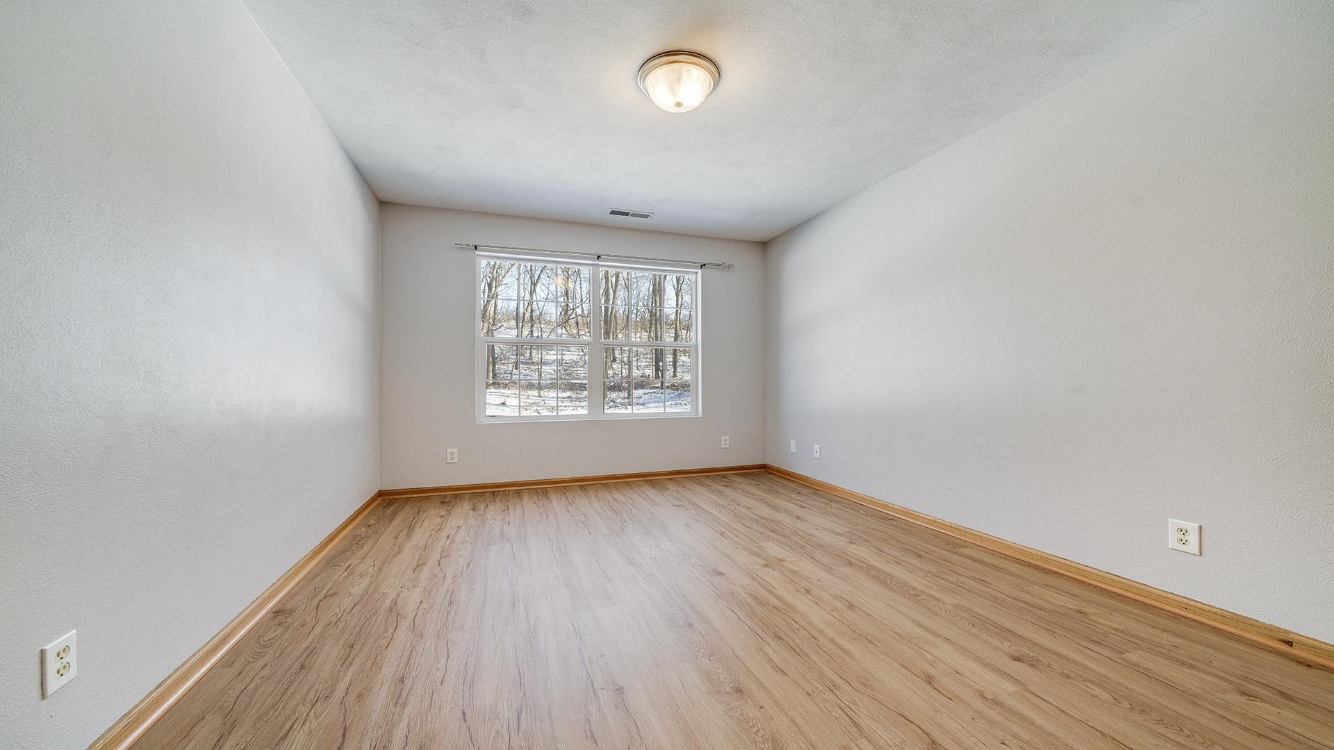 443 Mill Ridge Drive Byron, IL 61010 - Photo 20 of 25 an empty room with wooden floor and windows