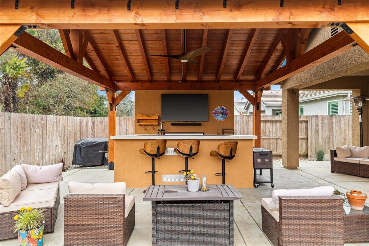 6617 Cervi Road Riverbank, CA 95367 - Photo 44 of 51 a outdoor living space with furniture and garden view