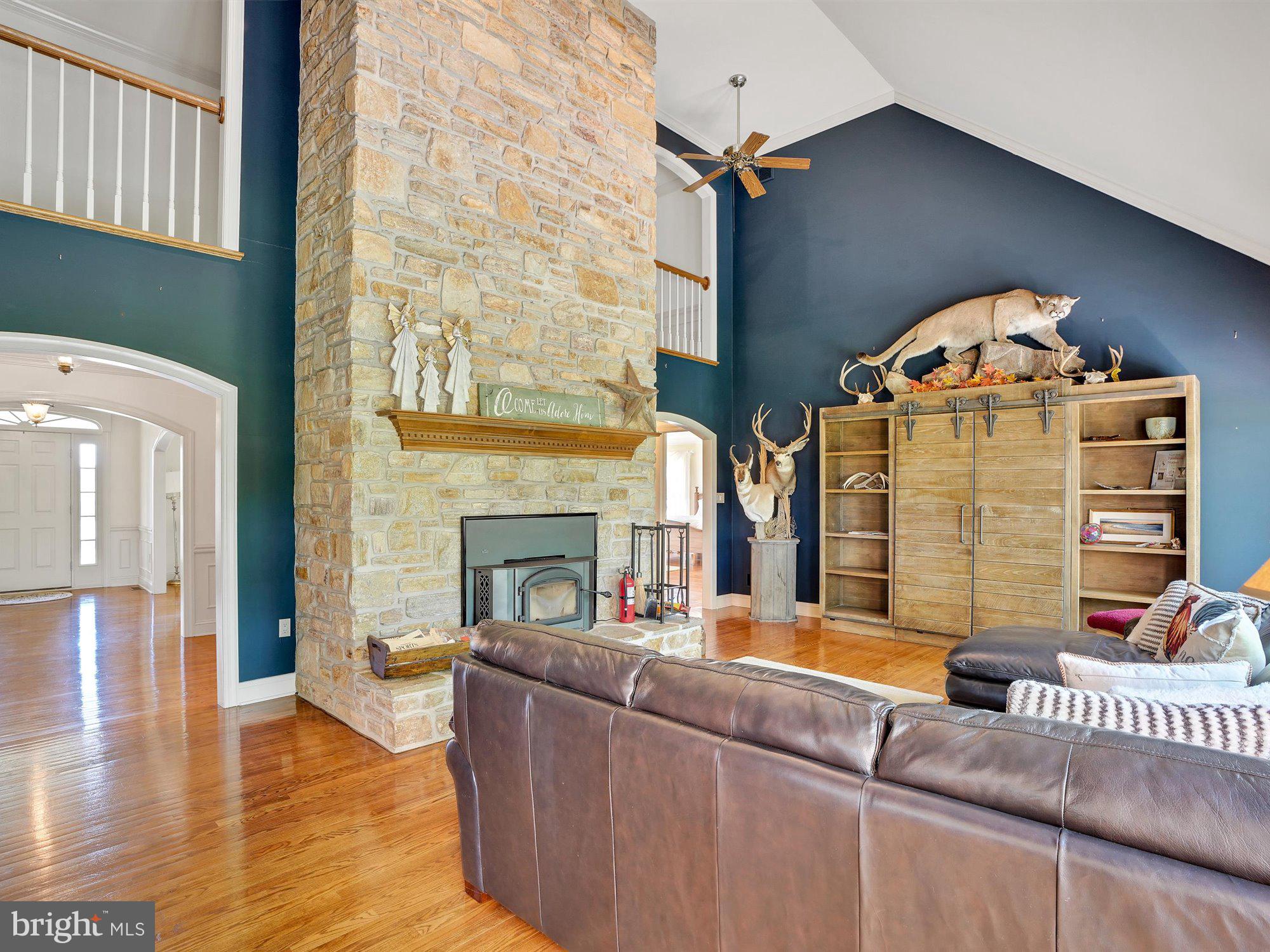 703 Norris Road Airville, PA 17302 - Photo 22 of 72 Stone FP from floor to ceiling w/ woodstove