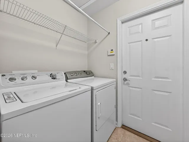 a view of a park with a slide