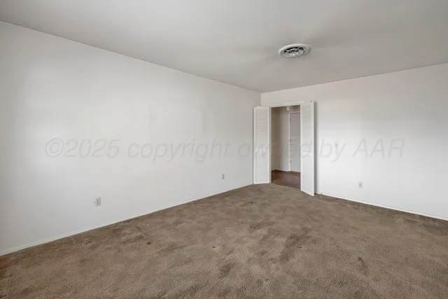 a view of an empty room