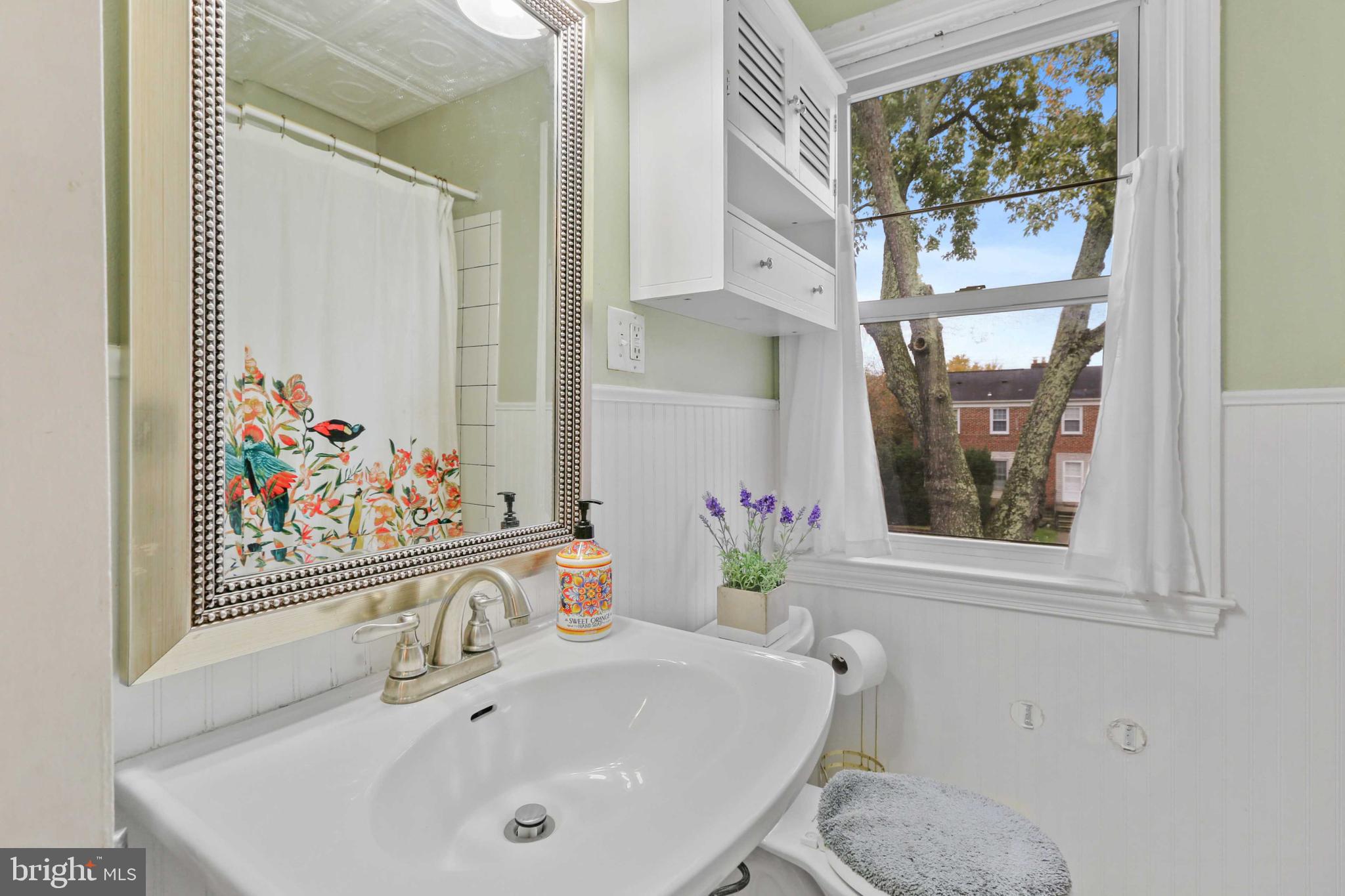 215 Cherrydell Road Catonsville, MD 21228 - Photo 15 of 20 a bathroom with a sink and a mirror