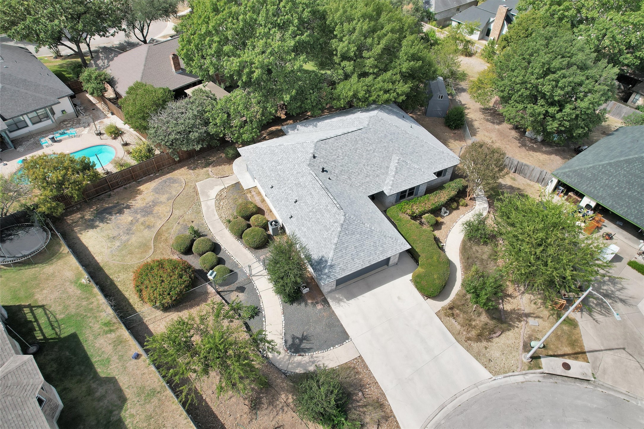 1906 Round Table New Braunfels, TX 78130 - Photo 44 of 46 an aerial view of a house having outdoor space