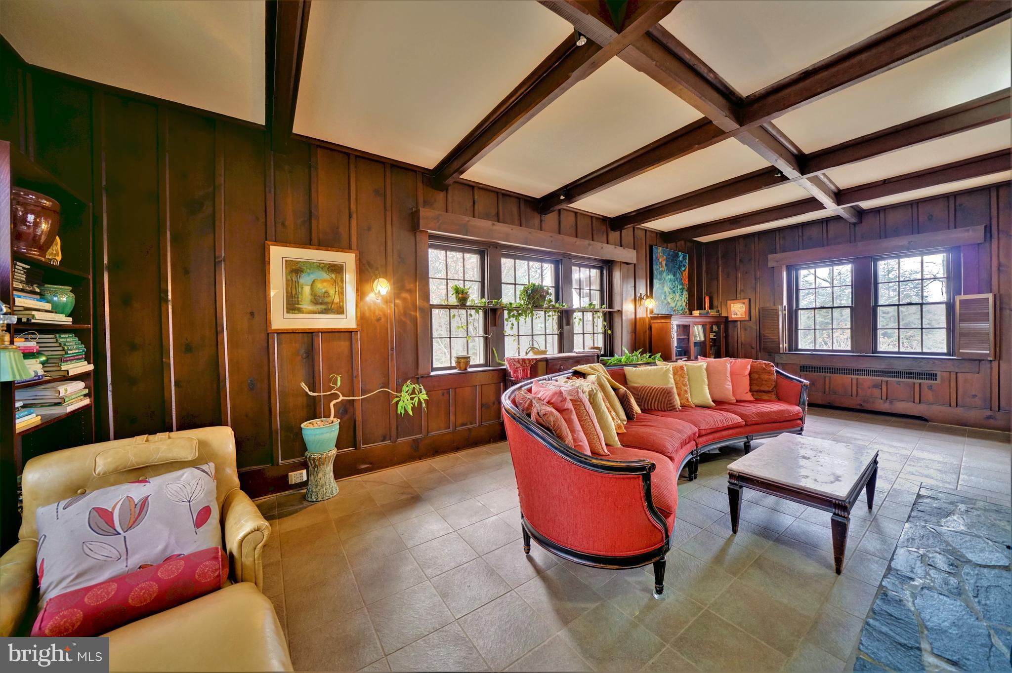 309 Gun Road Baltimore, MD 21227 - Photo 30 of 99 Exposed Wood Beams & Lawyer's Panel Walls