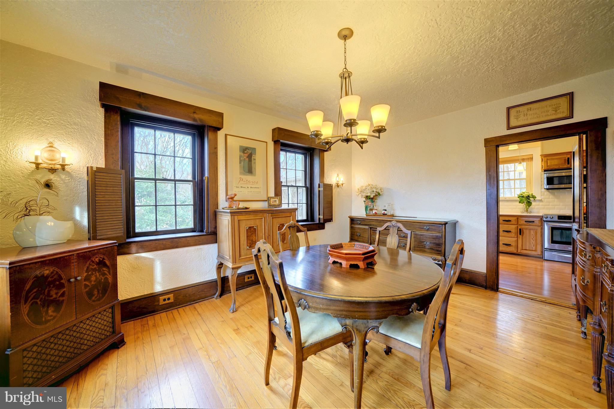 309 Gun Road Baltimore, MD 21227 - Photo 36 of 99 Wood Floors & Swing Door to Kitchen