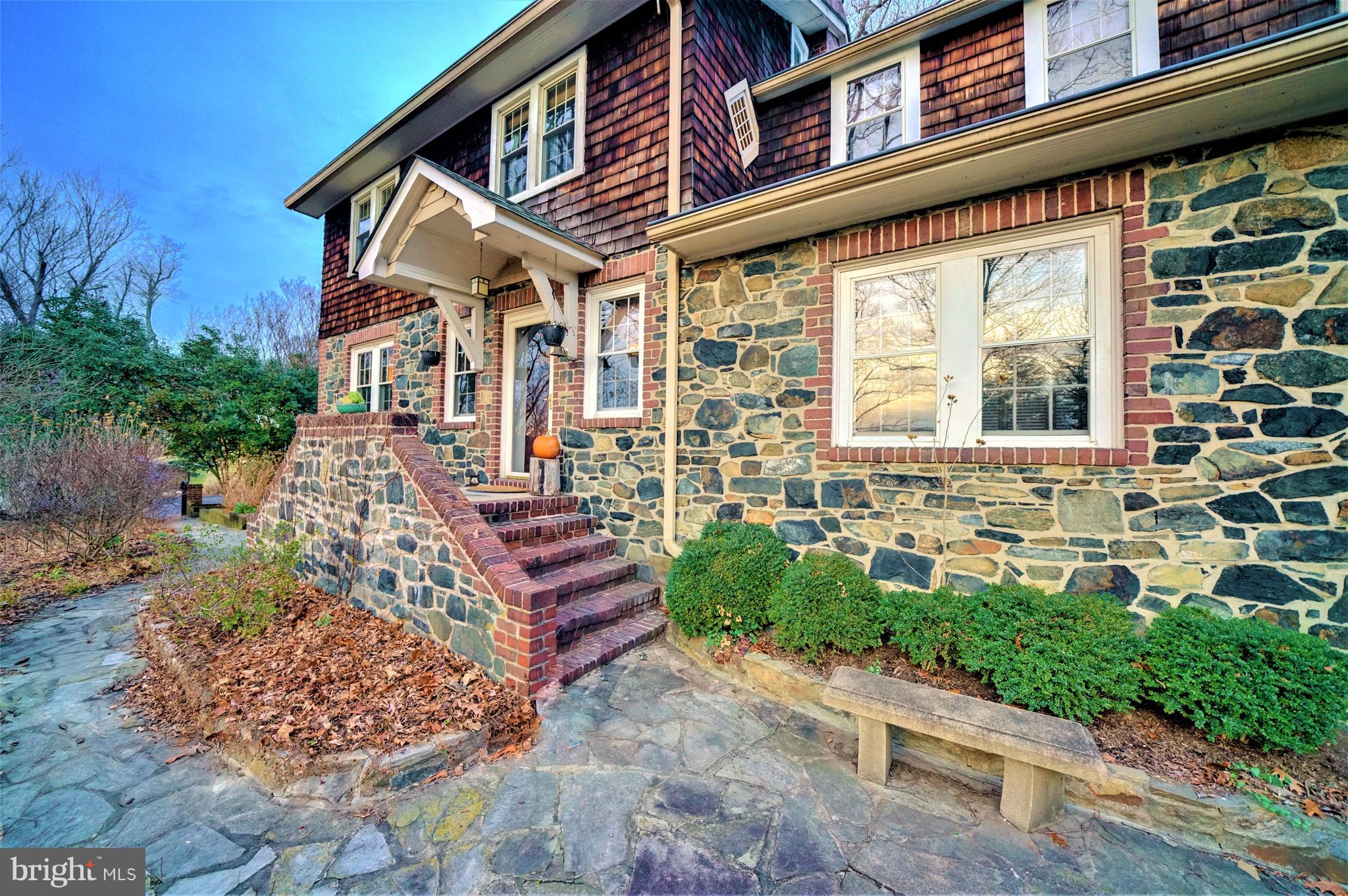 309 Gun Road Baltimore, MD 21227 - Photo 5 of 99 Front Exterior of Main House w Fieldstone Walkways