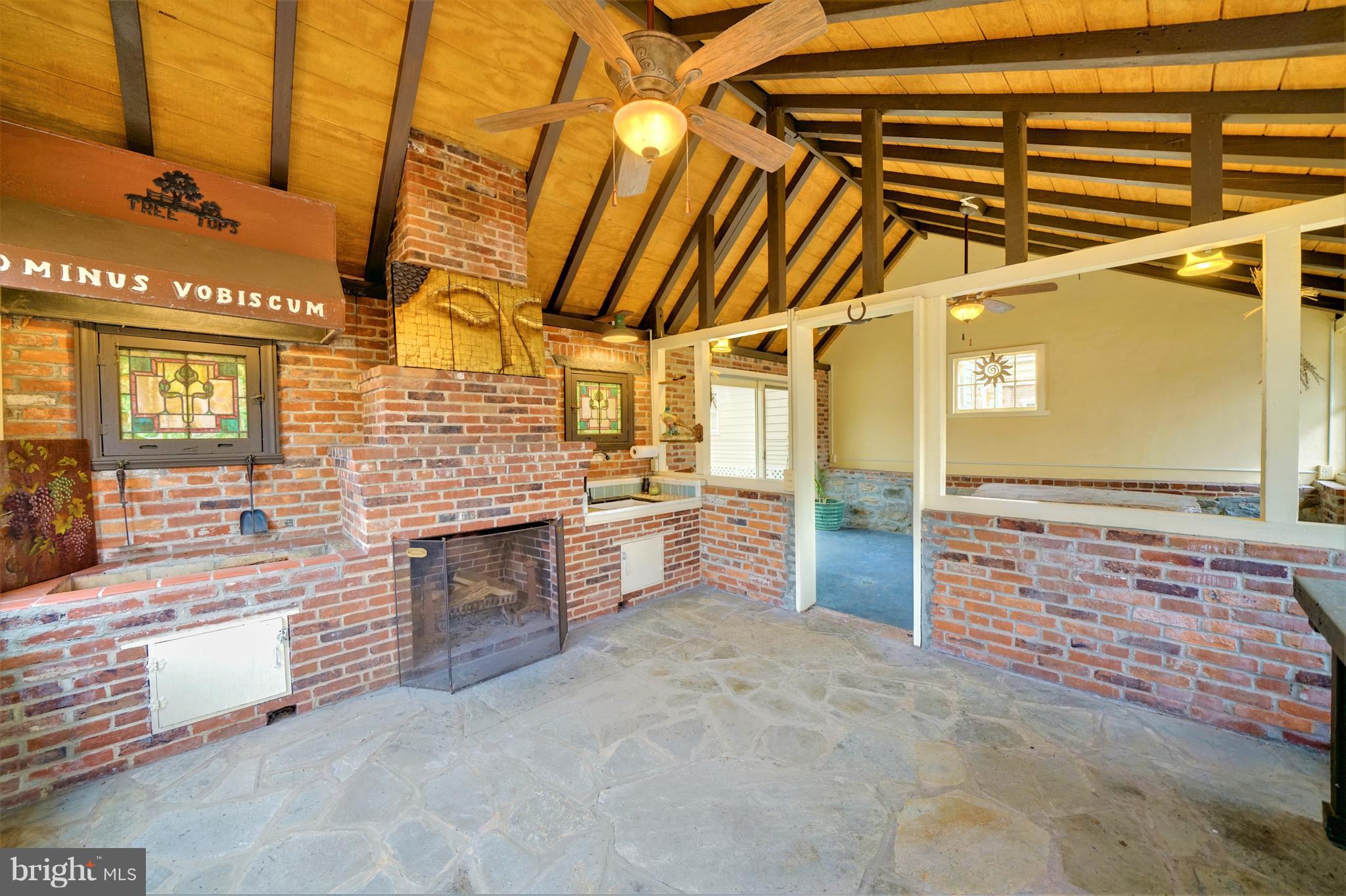309 Gun Road Baltimore, MD 21227 - Photo 90 of 99 Summer House w Fieldstone Floor & Wood Fireplace