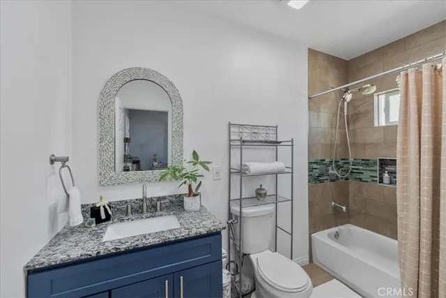 a view of a house with a large window