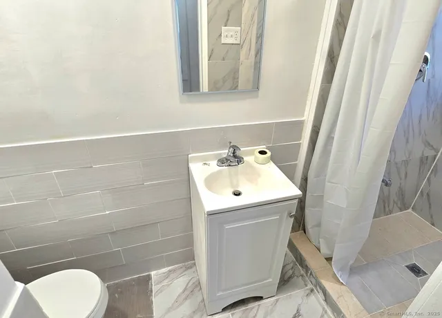 a bathroom with a sink and toilet
