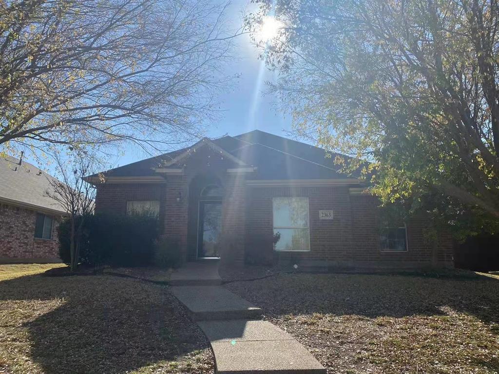 a front view of a house