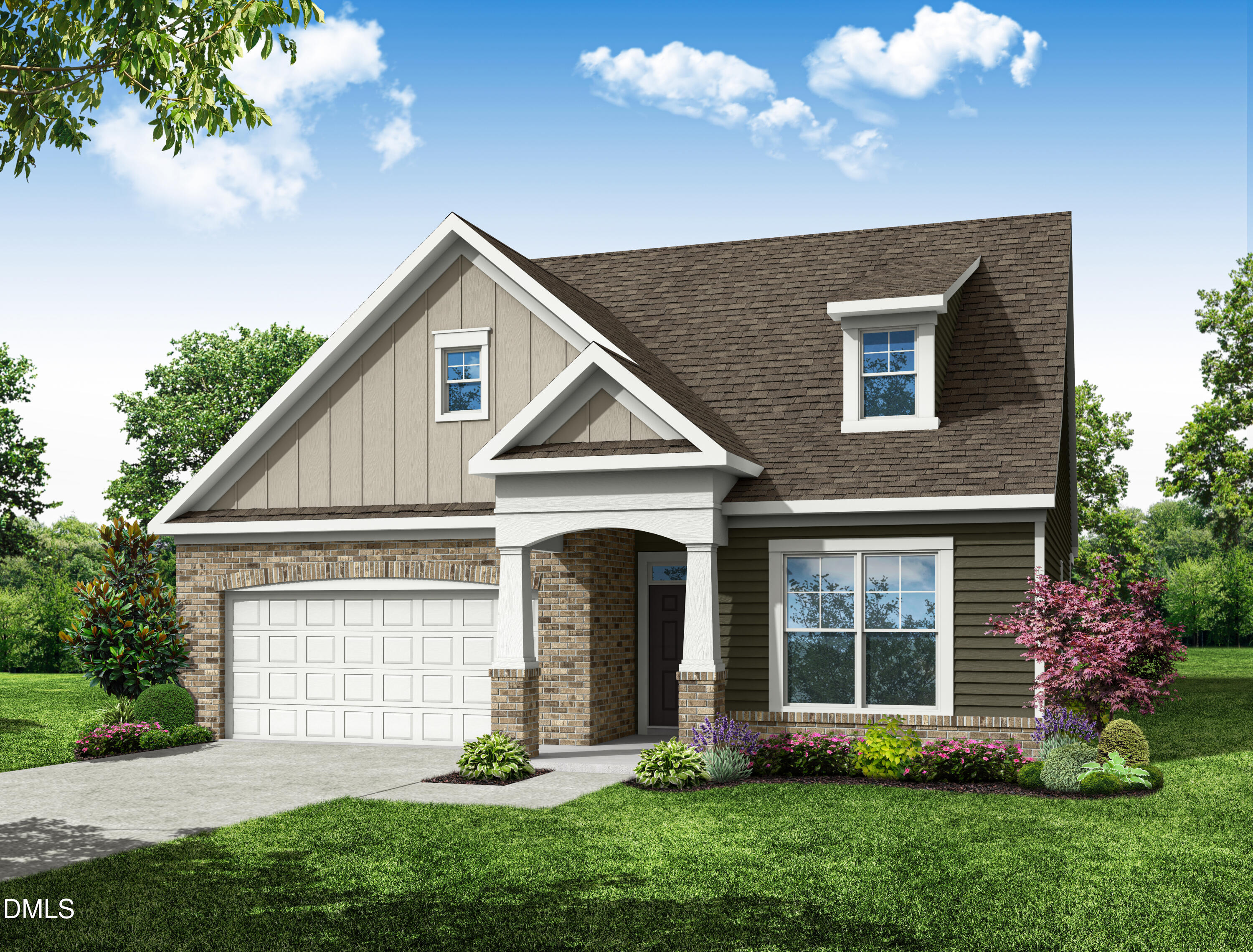 20 Slippery Elm Road Youngsville, NC 27596 - Photo 2 of 11 a view of a house with brick walls and a yard with a large tree