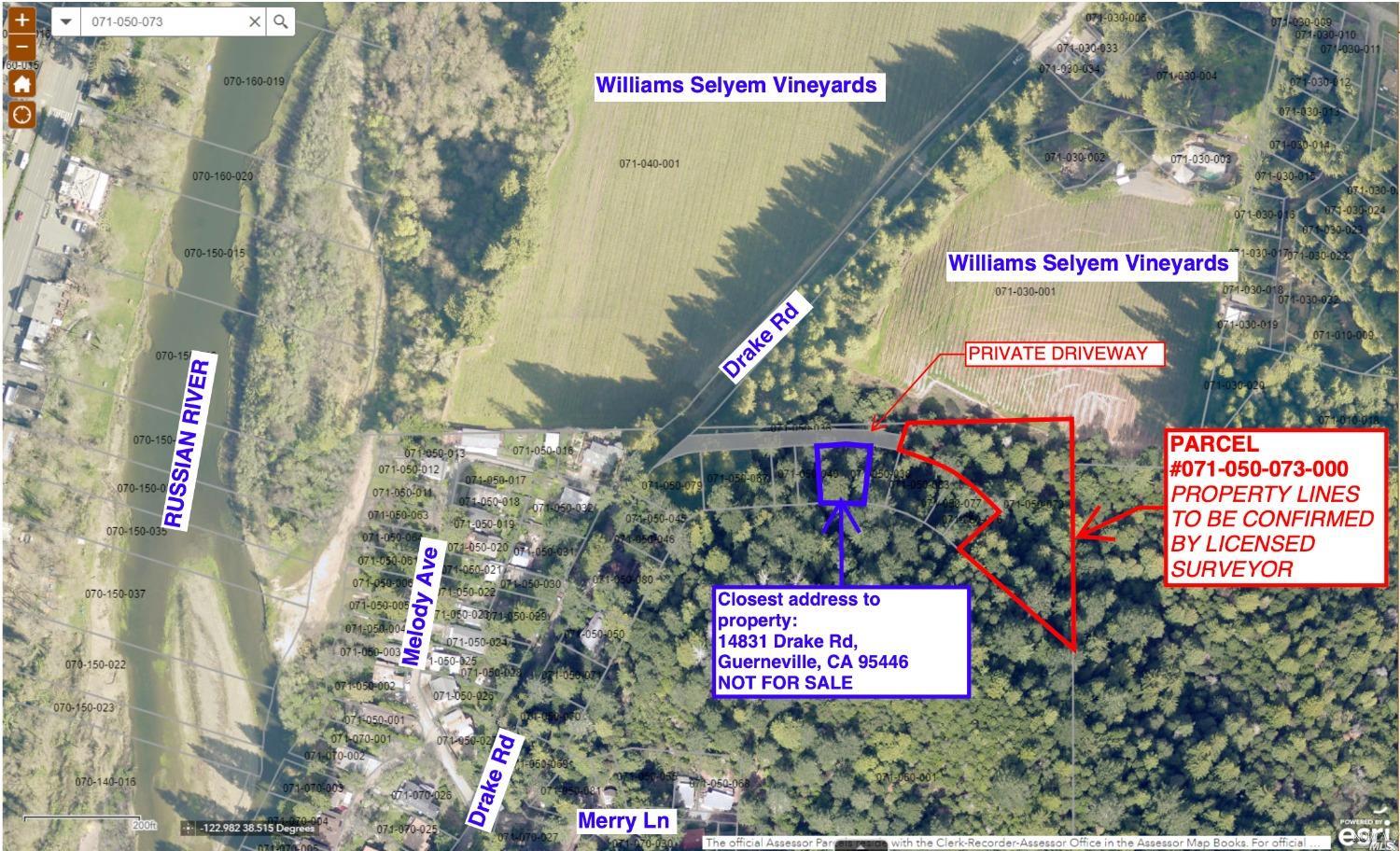 0 Drake Road Guerneville, CA 95446 - Photo 3 of 10 a sign that is sitting on a wooden wall