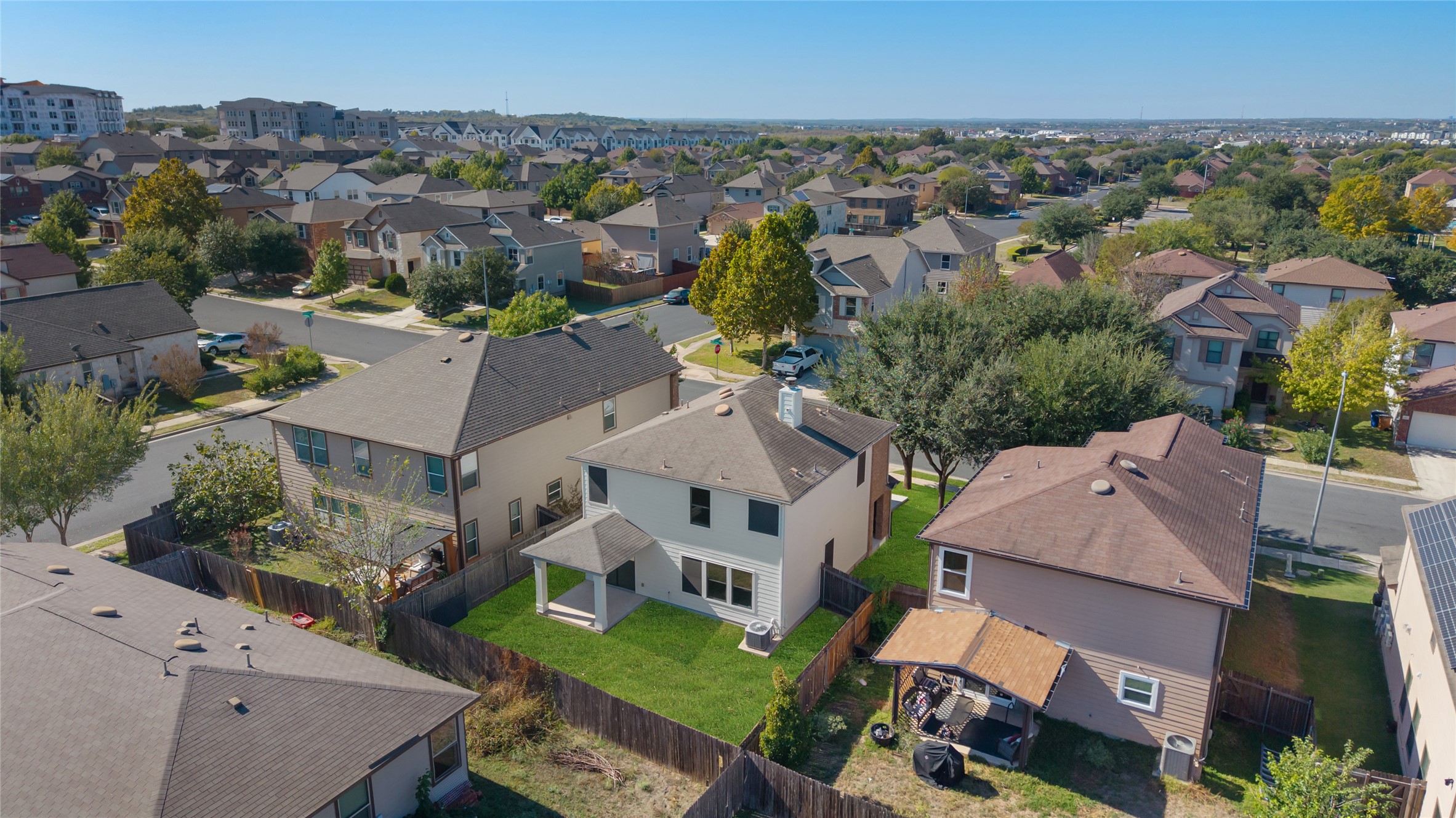 8921 Norwich Castle Austin, TX 78747 - Photo 28 of 33 an aerial view of residential houses with outdoor space