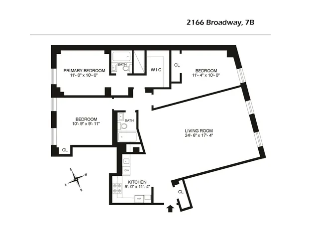 $1,795,000 | 2166 Broadway, Unit 7B | Upper West Side