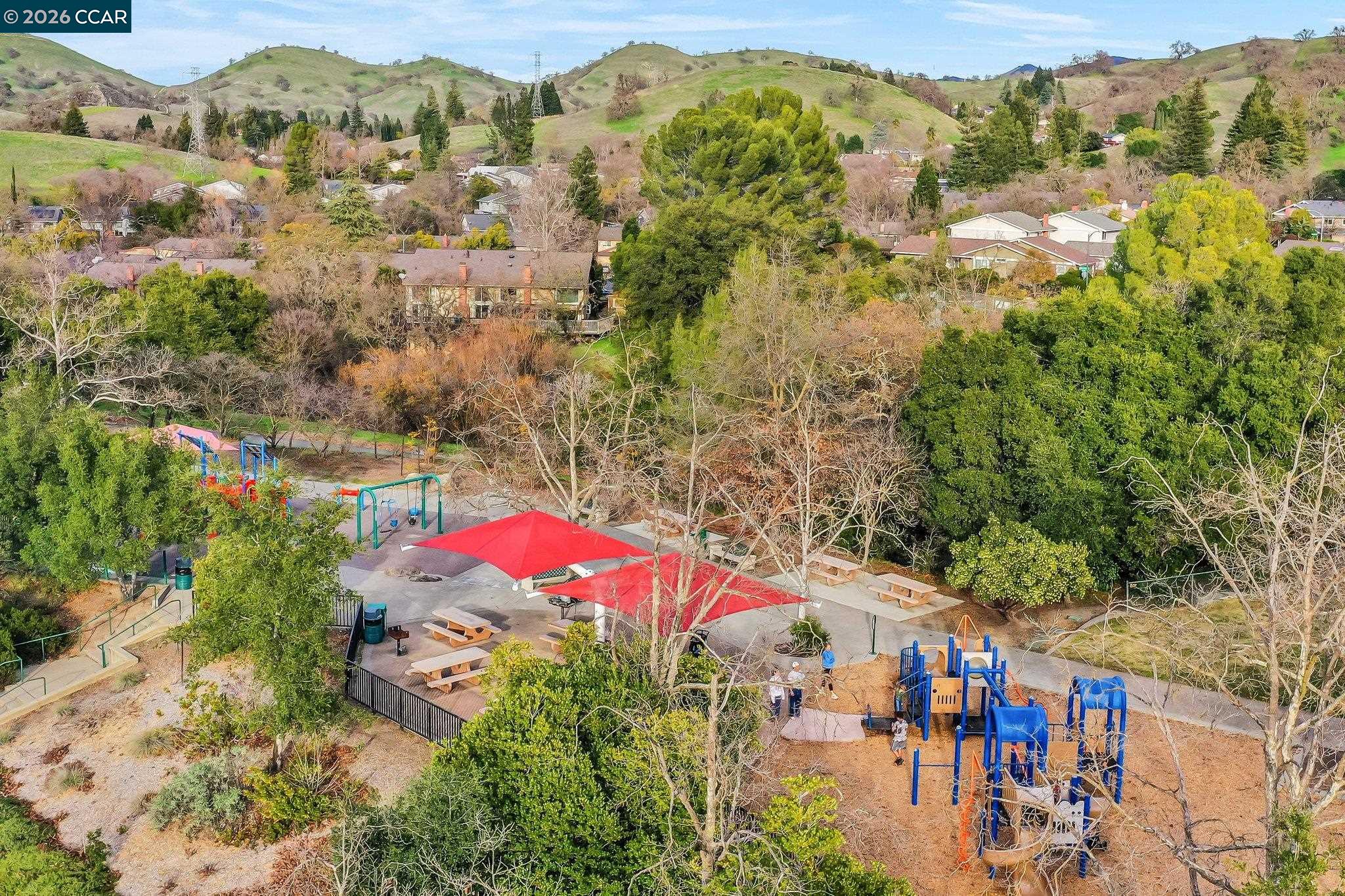 2095 Robb Road Walnut Creek, CA 94596 - Photo 21 of 26 an aerial view of residential houses and outdoor space