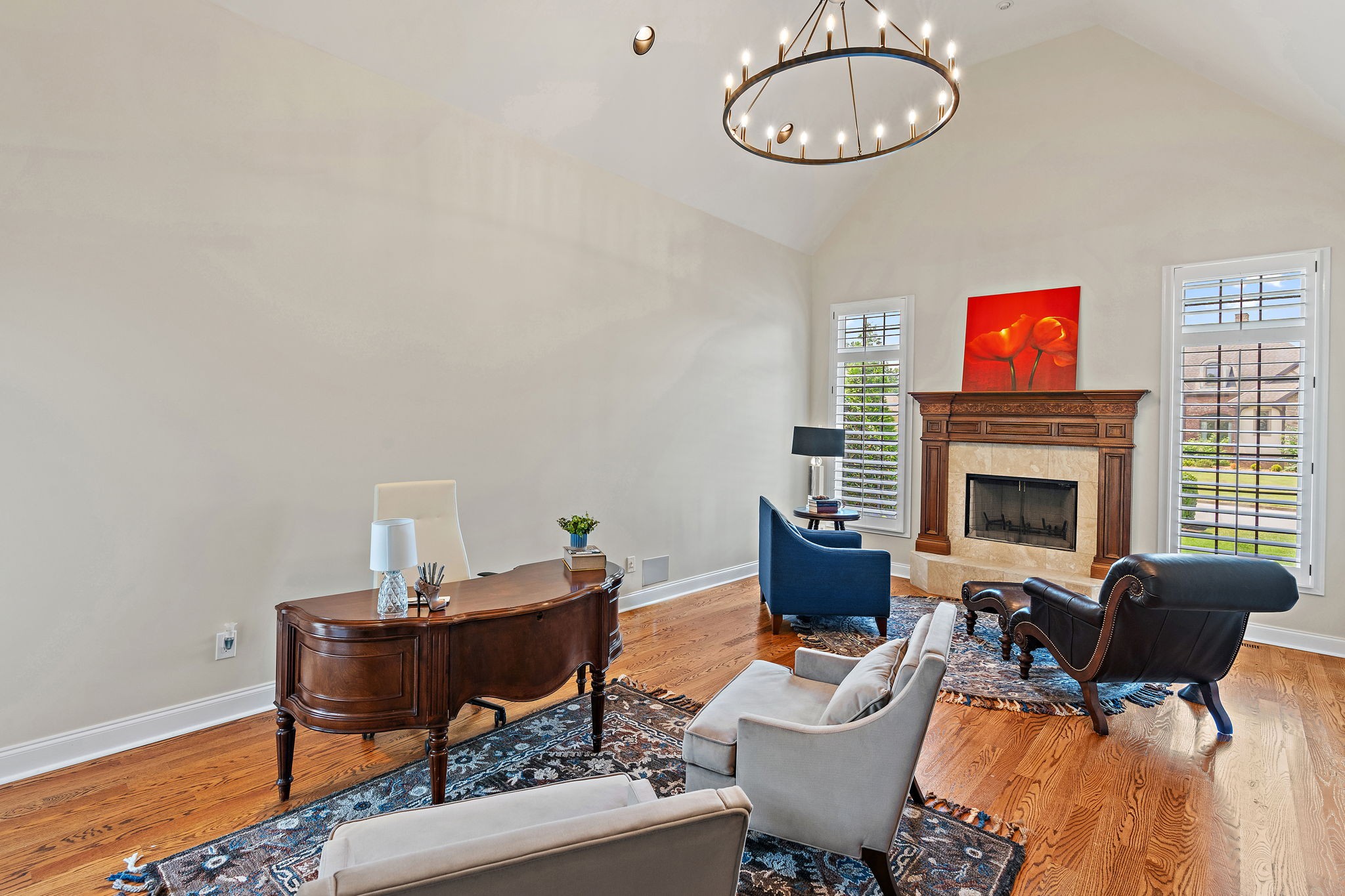 618 Ridgecrest Lane Lebanon, TN 37087 - Photo 15 of 75 a living room with furniture a fireplace and a flat screen tv