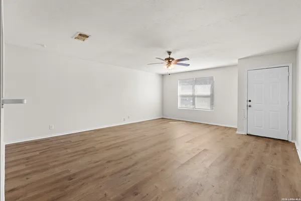 wooden floor in an empty room